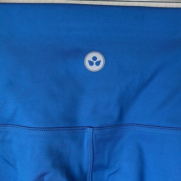 Soulgani Active Petite Blue Floral Leggings Size MP - Picture 9 of 13